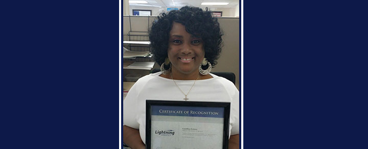 Congrats to Cynthia Esters for being recognized as the Employee of the Quarter for the 2nd Quarter of 2014.